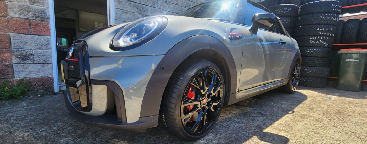 Mini cooper completed rim repair